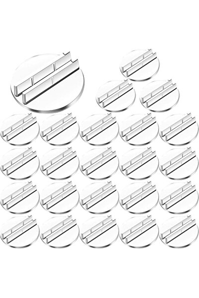 X SPRING Card Stand, 100 Pcs Clear Plastic Place Card Holders for Tables, Wed...