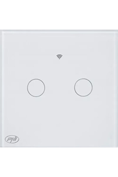 PNI Întrerupător inteligent cu touch SafeHome PT202L WiFi 10A Alb