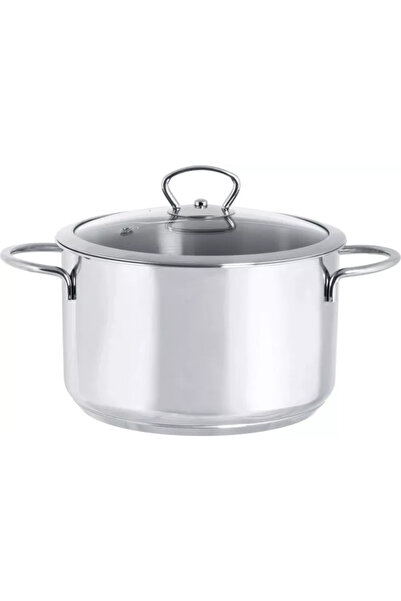 Metalac Oala 3.8l cu capac din sticla Kulinaria inox/20cm/3.8l