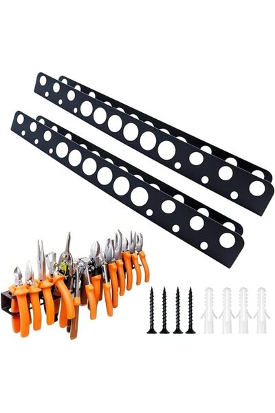 Yelajoy Set of 2 Pliers Holder Wall Mount Set, 40 cm Wall Mount Tool, Tool Wa...