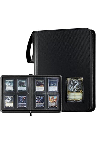 Procases ProCase Top Loader Binder for Cards, 4 Pocket Collection Binder Hold...