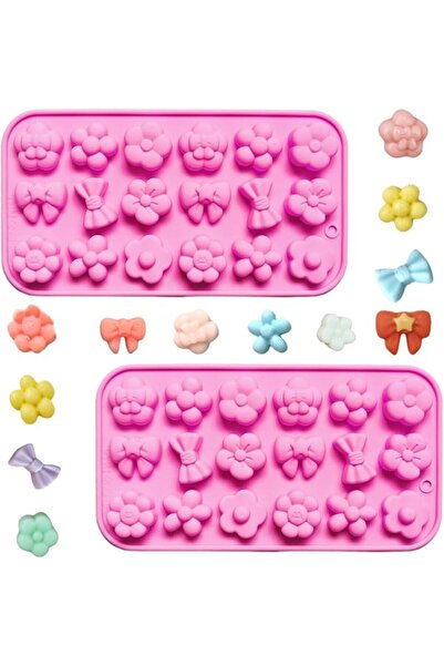 GENERAL 1 Inch 2-Piece Mini Silicone Molds 36 Cavity Sunflower Flower Shape N...