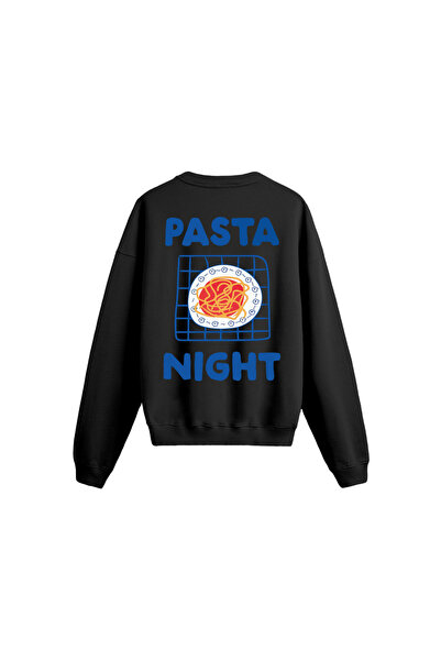 genosha Hanorac supradimensionat cu imprimeu Pasta Night