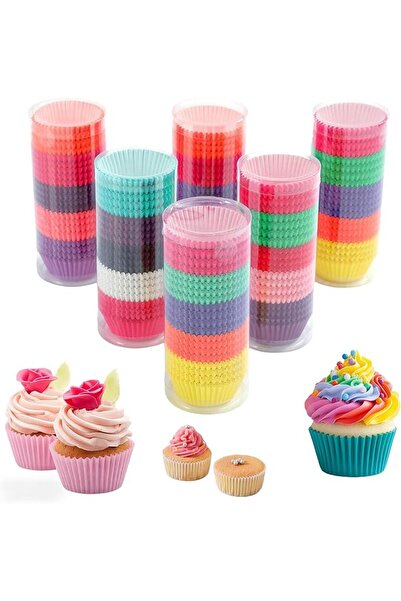 GENERAL Mini Cupcake Liners - Plain Colored Baking Cups for Cupcakes, Muffins...