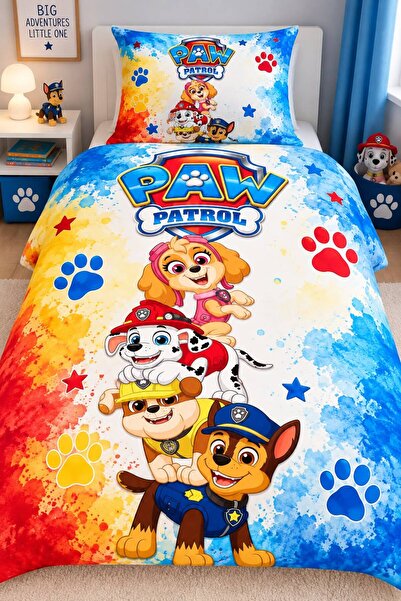 EVSEHOMES Pawpatrol Series, Single Duvet Cover Set (Without Sheets)