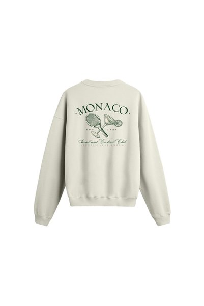 genosha Monaco Printed Oversize Sweatshirt