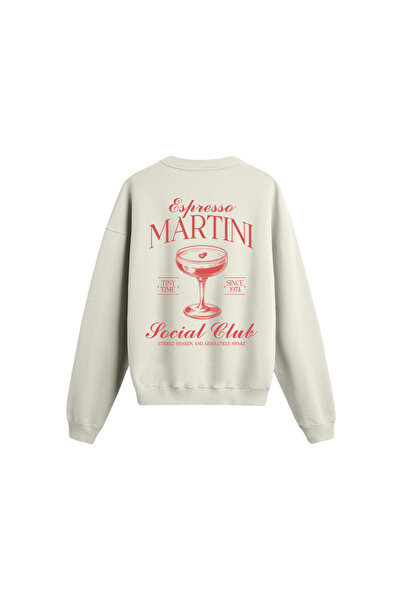 genosha Martini Printed Oversize Sweatshirt