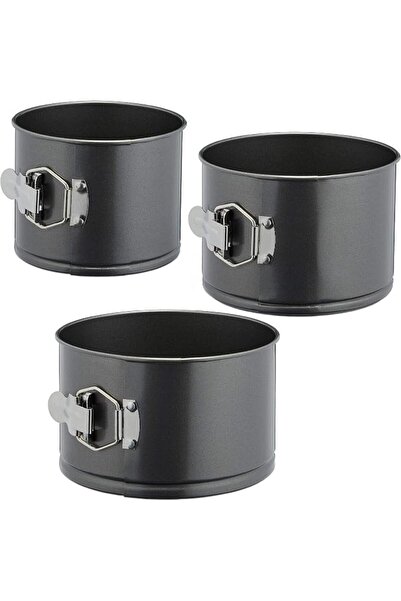 KASTWAVE Springform Pan Set, 3Pcs Non-Stick Steel Cake Tins in 14, 16, 18 cm ...