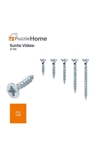 4*40 Sunta Vidası 50 Adet Yhb