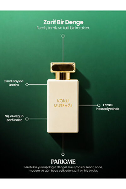 KOKU MUTFAĞI Parigme Erkek Parfüm 50 ml | Kalıcı Niş EDP Parfüm