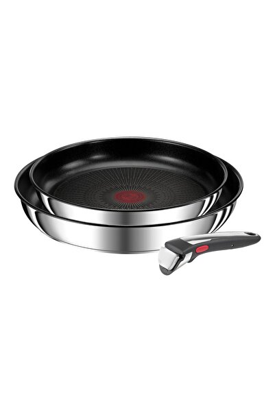 TEFAL Ingenio Preference On 3 parçalı çıkarılabilir saplı tava seti, 24/28 cm...