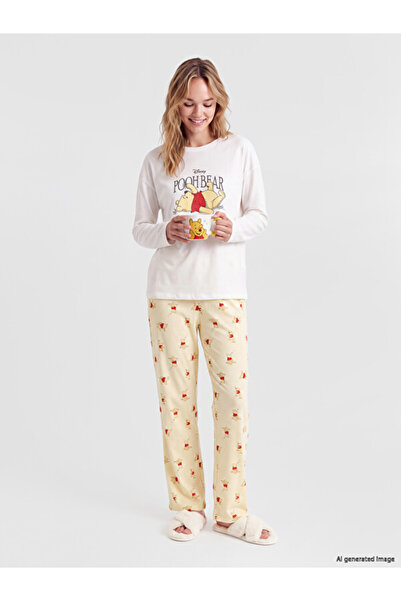 LC Waikiki Quality Pieces from Çelebi Store Winnie the Pooh Women's Pajama Set