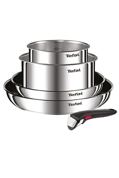 TEFAL Ingenio Emotion 5 parçalı tencere ve tava seti,çıkarılabilir saplı,Tita...