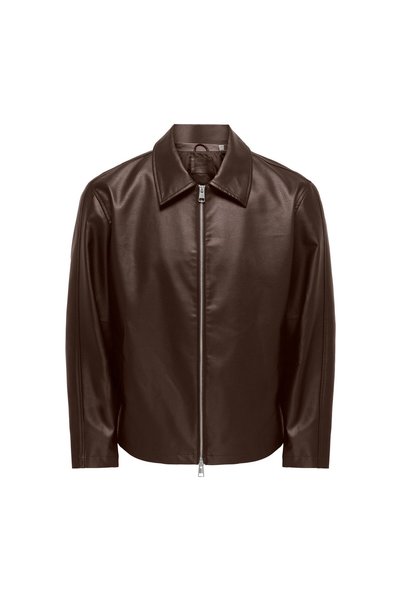 Only & Sons Rem Pu Erkek Kahverengi Ceket (22038683-GFG)