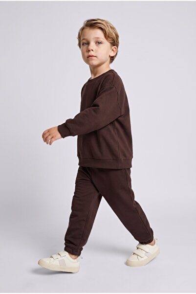 DeFacto Crew Neck Long Sleeve Top Elasticized Leg Bottom 2-Piece Set Baby Boy...