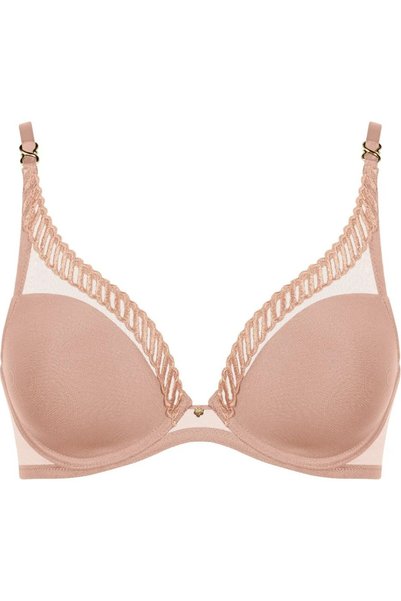 Aubade Sheer Emotion Underwire Triangle Bra, Grs Certified, Transparent Tulle...