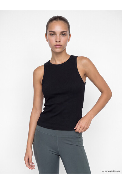 LC Waikiki Alita City Farkıyla Koor Sport Black Camisole Plain Super Skinny &...