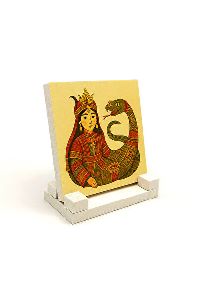 Sadrazam Şahmeran Printed Natural Stone Tabletop 10X10 1g-ş7