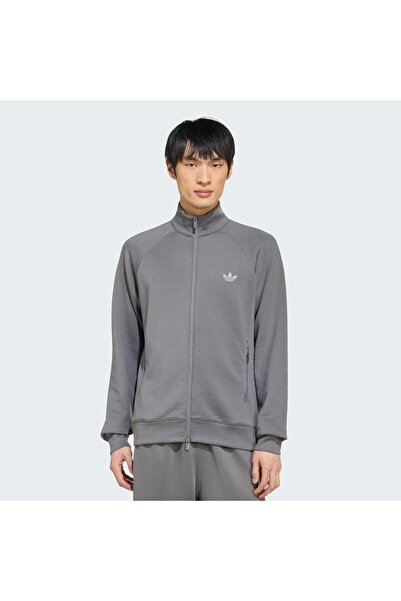 adidas Trefoil Essentials Spacer Erkek Gri Ceket (KX9112)