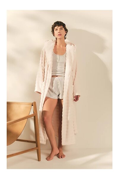 THE WHITE COMPANY Organic Cotton Hydrocotton Hooded Unisex Bathrobe