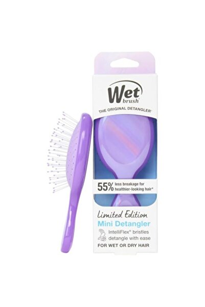 Wet Brush Perie de par Mini Original Detangler Prisma Glow pentru descurcare Mov