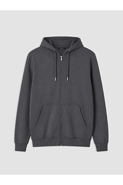 LC Waikiki Hooded Men's Zippered Sweatshirt (W6)