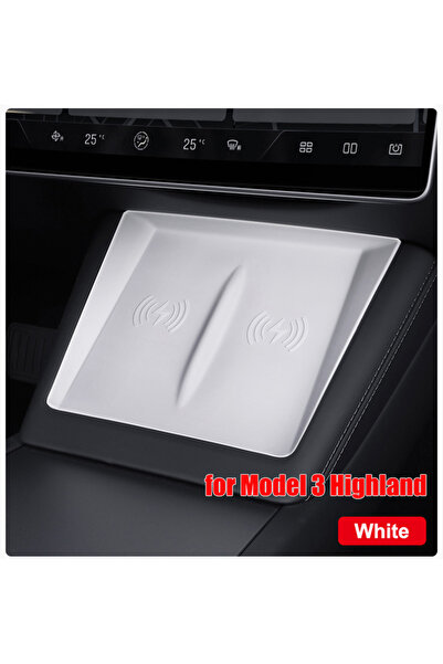 Choice Ivory For Tesla Model 3 Y Juniper Highland 2025 2026 Wireless Charging...