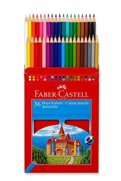 Faber Castell Faber-Castell 36'lı Kuru Boya Kalemi | Canlı Renkler Profesyone...