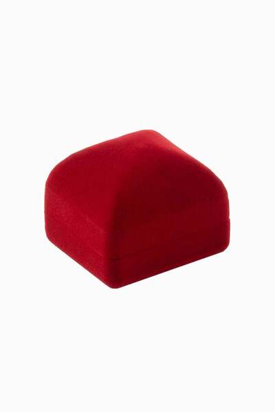 Meidi Packing Кутия за бижута Meidi Hexagon Ring, 4.5x5x4 см - Червено / Бяло...