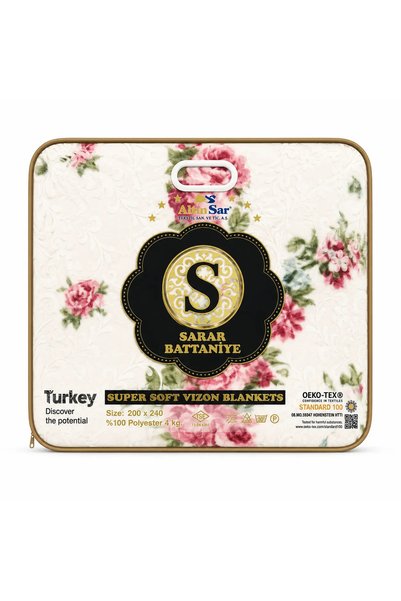 Çeyiz Merkezi Sarar 4KG Kabartmalı Emboss Battaniye Çift Kişilik 200x240 6