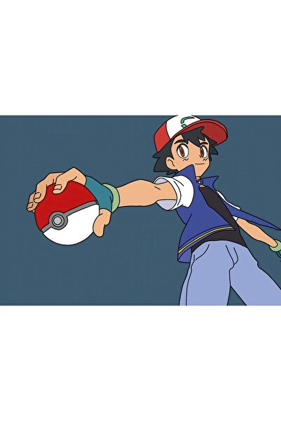 OEM Poster Partner Ash Holding Pokeball, 61x90 cm, poster3283