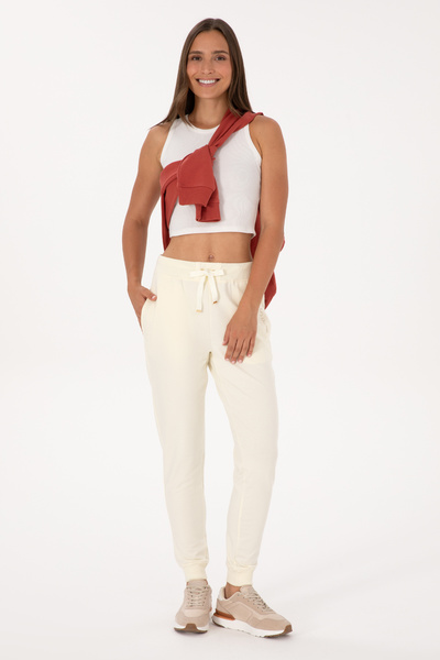U.S. Polo Assn. Women's Cream Sweatpants 50307750-Vr256