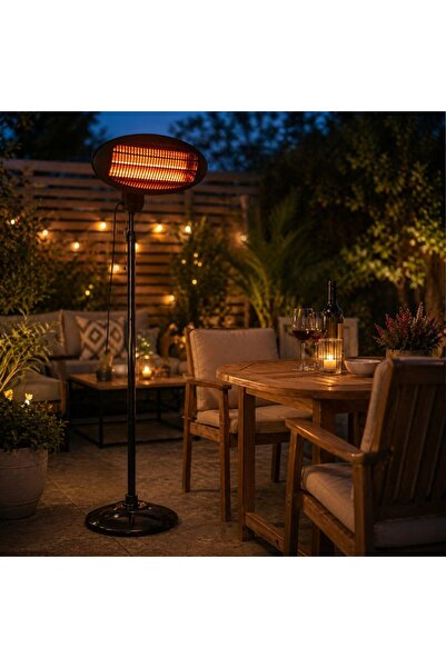 Excellent Houseware Υπέρυθρη θερμάστρα βεράντας, 2000W, 3 ρυθμίσεις ισχύος, ρ...