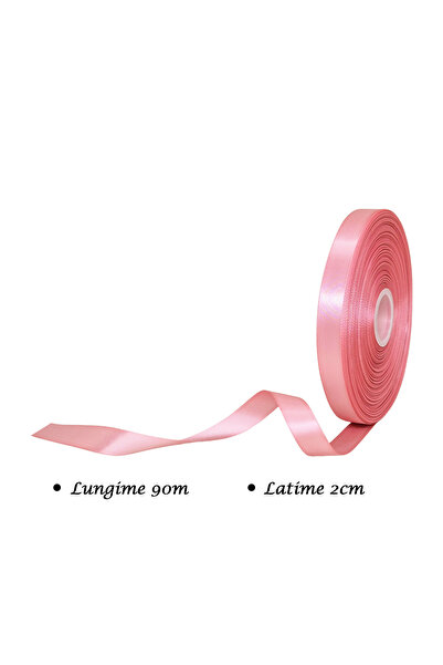 Papette Double Satin Ribbon Roll ROSE QUARTZ, 2cm x 90m