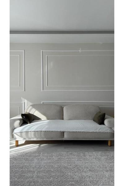 Hisar Home Bohemian Pompom Embossed Soft Sofa Cover