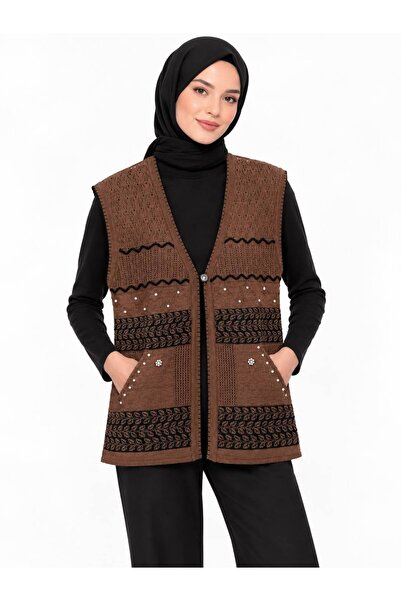 ÇALIKUŞU TRİKO Silvery Turquoise Bridal Vest 2501