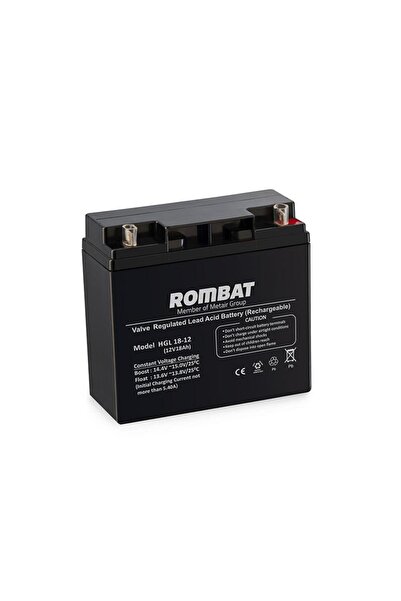 Rombat Acumulator staționar 18Ah/12V; Dimensiuni: 181 x 77 x 167 cm., HGL12-18
