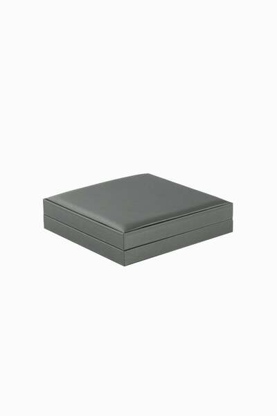Meidi Packing Meidi Cutie bijuterii Set Gama Piele, 17x17x4 cm - Gri - 1 bucata