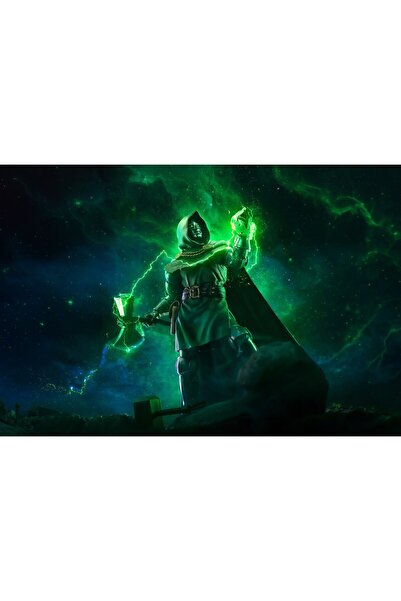 OEM Poster Doctor Doom ținând Mjolnir, 61x90 cm, poster3226