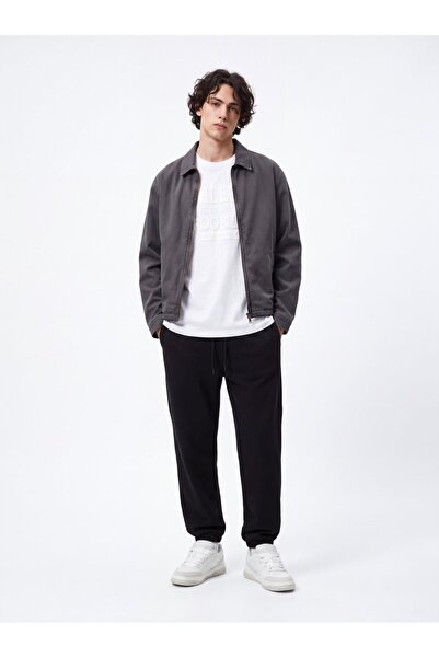 Ltb Regular Fit Belted Fleece Black Tracksuit