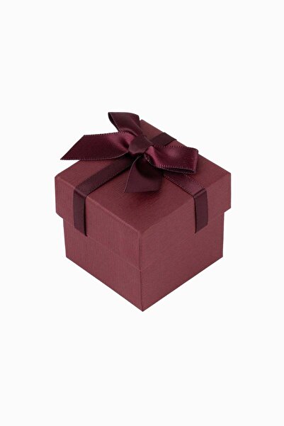 Meidi Packing Meidi Jewelry box Normal Paper, 5x5x4.5 cm - Bordeaux - Set of ...