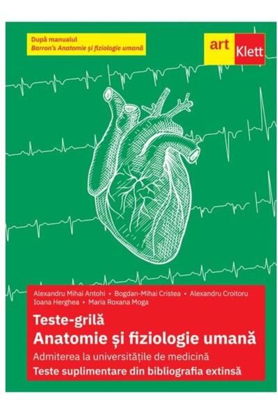 Editura Art Klett Teste-grila. Anatomie si fiziologie umana. Admiter