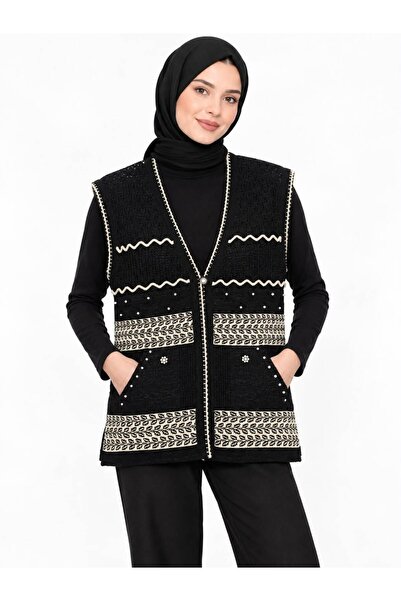 ÇALIKUŞU TRİKO Silvery Turquoise Bridal Vest 2501