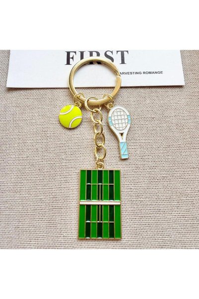 Choice Gold Tennis Ball Key Ring Lightweight Bag Pendant Ideal for Tennis Par...