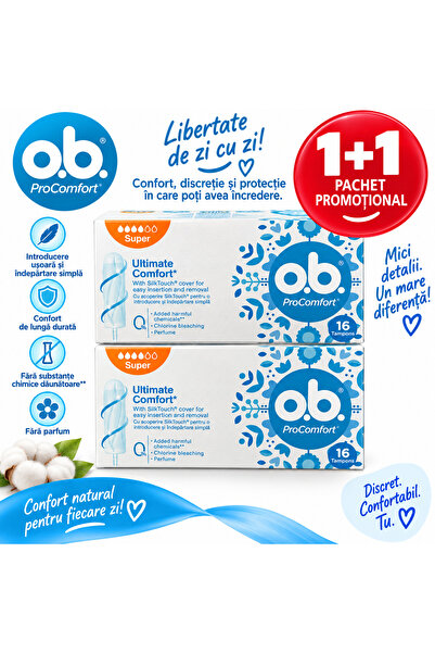 o.b. Συσκευασία 2x 16 τεμάχια ob pro comfort super