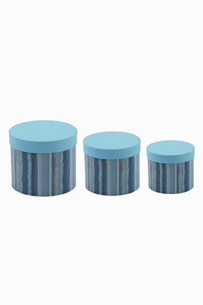 Meidi Packing Meidi Комплект от 3 твърди кръгли подаръчни кутии, 22.5x19 см -...