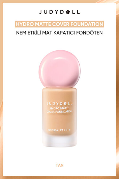 JUDYDOLL Matte Cover Foundation Tan SPF50 | Nem Etkili Mat Fondöten 30g