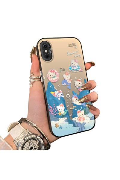 CHICASELUX حافظة هاتف متوافقة مع iPhone XS Max مطبوعة برسومات قطة كرتونية من ...