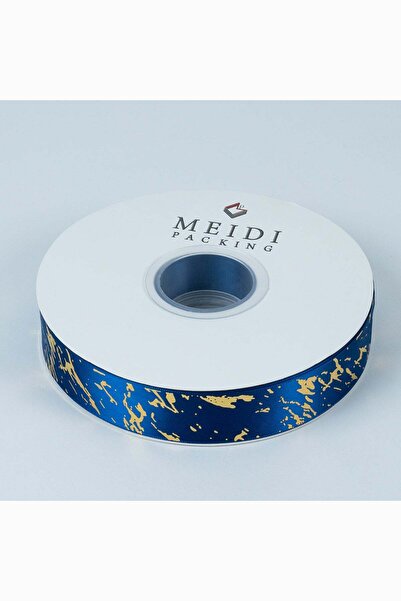 Meidi Packing Meidi Flame Print Ribbon - Navy Blue / Gilded