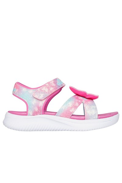 SKECHERS SANDALE JUMPSTERS - BUTTERFLY BRITES Sandale luminoase roz pentru fe...